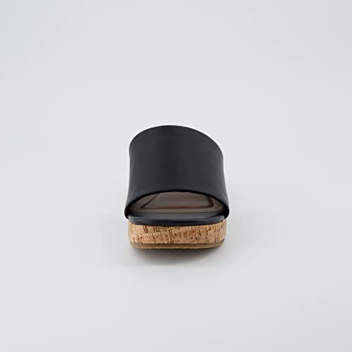 CUSHIONAIRE Women's Nano cork wedge sandal +Memory Foam, Wide Widths Available3