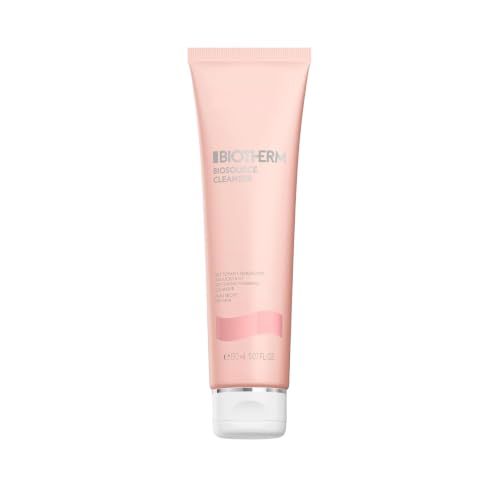 Biotherm Biosource Reinigungsschaum für trockene Haut, Cleansing Foam, mildes Reinigungsgel für ein erfrischtes Hautgefühl, 150 ml – Ansicht 1