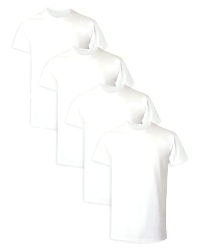 Hanes Mens Ultimate Big White Undershirt 4-Pack, 2XB, White