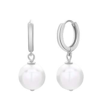 Boucles d'oreilles créoles en perles baroques, cadeau idéal