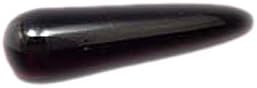 Black Tourmaline with Quartz Inclusions Crystal Massage Wand Healing Wand Reiki Charged