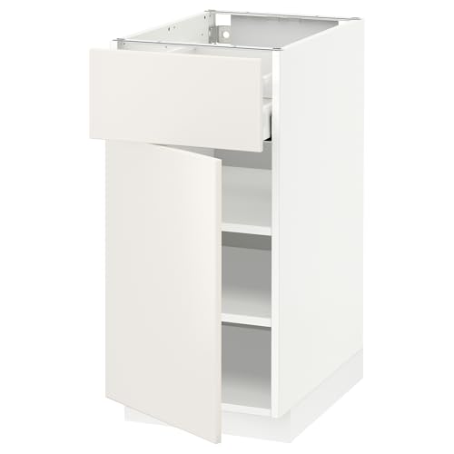 ProTuning HOMEMETOD/MAXIMERA Base mueble con cajón/puerta, blanco/Veddinge blanco, 40x60 cm
