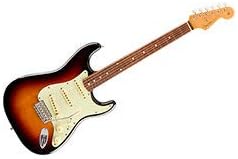 Imagem da Fender Vintera 60s Stratocaster com acabamento Sunburst e braço claro em madeira