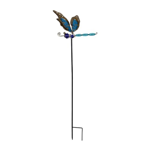 Colcolo Libellen-Gartenstecker, Außendekoration, leuchtet im Dunkeln,...