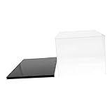 DRESSOOS Vitrina Acrílica Transparente para Modelos Hechos Mano Caja Expositora Resistente y Polvo para Colecciones Hogar Oficina y Tienda