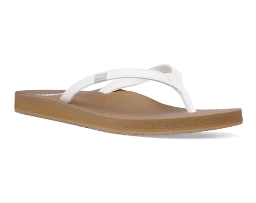 Image of Sanuk Yoga Joy Womens Flip Flops | Yoga Mat Footbed | Sandals for Women | Womens Yoga Sandals | Women's Beach Sandals