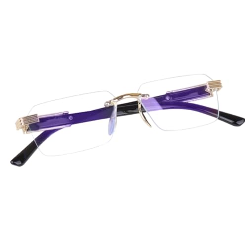 Image of IFLASH Retro Rimless Sunglasses Rectangle Women Men Vintage Frameless Sun Glasses