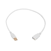 Monoprice 1.5 USB 2.0 A Male to A Female Extension 28/24AWG Cable, White 108604