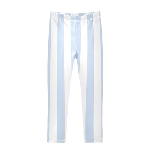 GuoChe Blue Vertical Stripes Teen Girls Shorts Cotton Cartwheel Shorts Lounge Pants Under Skirt