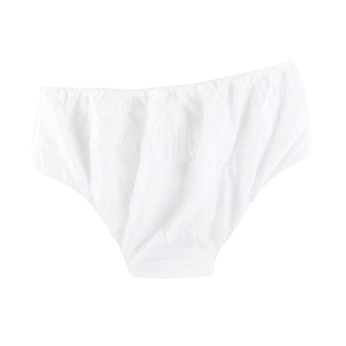 Culottes de voyage pour femme VALICLUD : lot de 100 pièces jetables blanches en coton