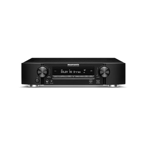 Marantz NR1510 UHD AV Receiver – Slim 5.2 Channel Home Theater Amplifier, Dolby TrueHD and DTS-HD Master Audio | Alexa Compatible | Stream Music via Wi-Fi, Bluetooth and HEOS Black Cover