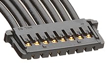 Molex/Waldom, 15132-0805, Pico-Lock-to-Pico-Lock Off-The-Shelf (OTS) Cable Assembly - 1.50mm Pitch - Single Row - 450.00mm Length - 8 Circuits - Black. (27 Item/s)