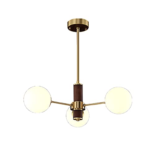 Lustre YRYRYW créatif en cuivre, créez une ambiance chaleureuse style noix