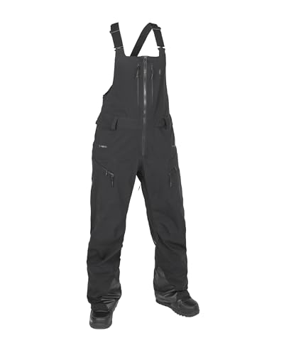 Volcom Women's VS 3L Stretch Gore-Tex Relaxed Fit Snowboard Bib Overall Black