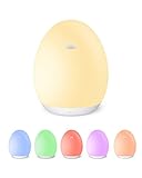 Nachtlicht Kinder: Das sind die 9 besten! Nachtlicht Kinder Brelley LED Baby Stilllicht, RGB Farbwechsel und Dimmbar, USB Wiederaufladbares Ei Nachtlicht mit 1-Stunden-Timer und Touch-Steuerung, Betriebsdauer 5-100H