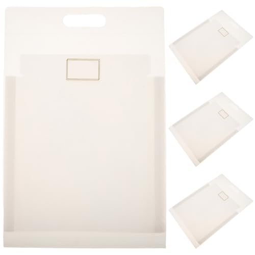 Pochette document extensible jojofuny avec poignée en lot de 4