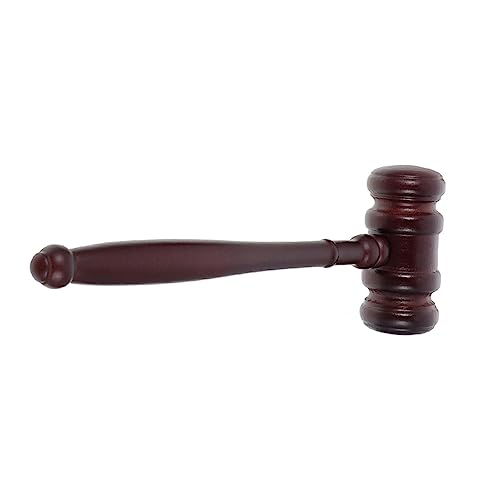 NAMOARLY Authentic Judge Hammer Wooden Block Auction Hammer Toy for Boys and Girls Adults Simple Design for Practical Use
