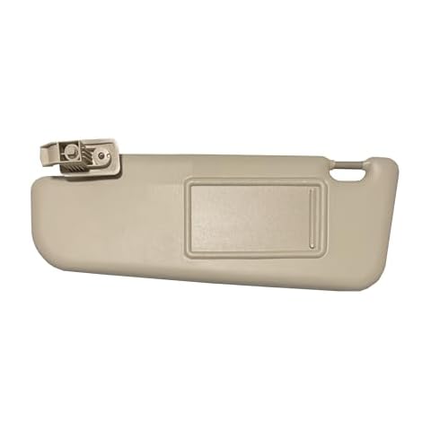 Sun Visor Compatible with Fiat 500 2012-2019 without Sunroof OE Quality 2M PLASTIC (Beige Left - Driver) Cover