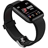 MorningVale-Smartest-ID116-Plus-Bluetooth-Smart-Fitness-Band-Watch-with-Heart-Rate-Activity-Tracker-Waterproof-Body-Step-and-Calorie-Counter-Distance-Measure-OLED-Touchscreen-for-MenWomen