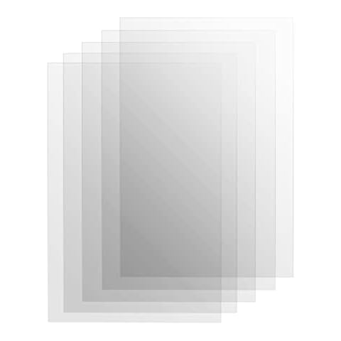 KOYOFEI 5PCS FEP 2.0 Release Liner Film, Upgrade Thinner 260x185x0.127mm FEP Film for ELEGOO Saturn(S), Mono X 6K, M3 Plus, Sonic Mighty 4K Halot Lite 8.9-9.25 inch Monochrome LCD Resin 3D Printer Cover