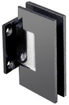CRL Geneva Series Black Wall Mount Short Back Plate Hinge (Standard Model)