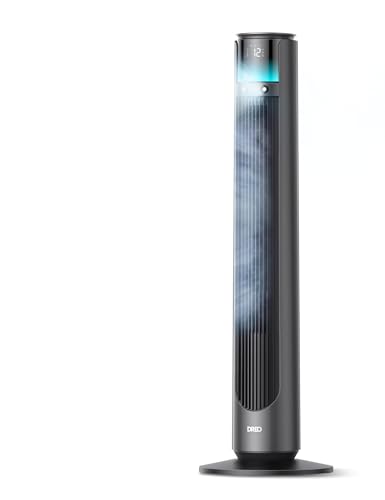 DREO TurboCool Outdoor Misting Fan 711AS, 33 ft/s High Velocity, 12 Speeds, 4 Modes Smart Standing...