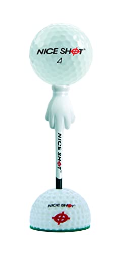 Nice Shot Bundle The Bird Men's Left Hand Xlarge Black Cabretta Leather Golf Glove Patented Design Golf Tees - Express Yourself - 3 1/4 Inch Golf Tees - 12 Pack #TOP5