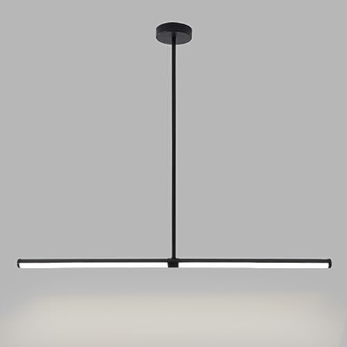 Candelabros LED negros lineales de 100cm para comedor y techo de cocina