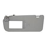 NHILES Driver Left Side Sun Visor Replacement Fits for Hyundai Santa Fe 2006-2009 Sunshade with Light 852100W110J4 Color Gray