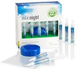 Kit Clareador Dental Uso Caseiro Mix Night 22% com 5 seringas Villevie