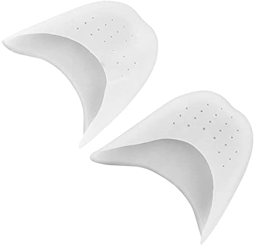 V&AMYA Punte in silicone per dita dei piedi, 2 pezzi protezione punte dei piedi in gel al silicone, salvapunte in gel morbido