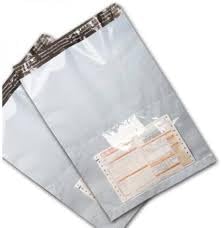 ELITE CRAFT Plastic Tamper Proof Courier Bag Polybag with Pod For Packing - E- commerce Packaging, Envelopes,Pouches & Covers, 10x12 inches ; White & Black,Pack of 10