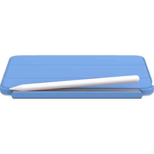 Image of OtterBox - Symmetry 360 Elite Case for iPad mini 8.3 inch (6th-7th Gen), Slim Protective Folio with Clear Back, Adjustable Stand & Apple Pencil Holder, Drop Protection (Bell Bottom Blue)