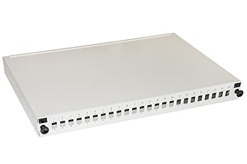 Panneau fibre optique 19 de 24 ports SC pour un brassage haute densité sans perte de signal