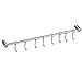 YunNasi 50CM Porta Utensili Cucina da Parete in Acciaio Inox Barra Utensile Cucina Portasciugamani con 8 Ganci Mobili per Cucina, Pentole, Bar, Bagno