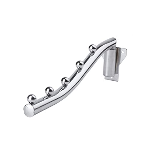 Cabilock 5 Hook for Clothing Mounted Clothes Hanger Heavy Duty Hanger Metal Shelving Metal Shelf Wall Mount Clothes Rack Kitchen Organization Ordinary Coat Hanger to Rotate