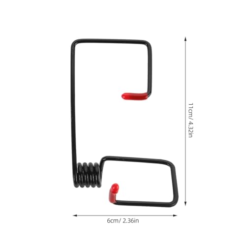 Resorte de brazo de limpiaparabrisas resistente de metal negro 2