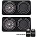 KICKER 43TCWRT104 CompRT10 10-inch (30cm) Subwoofers in Thin Profile Enclosures, 4-Ohm Bundle