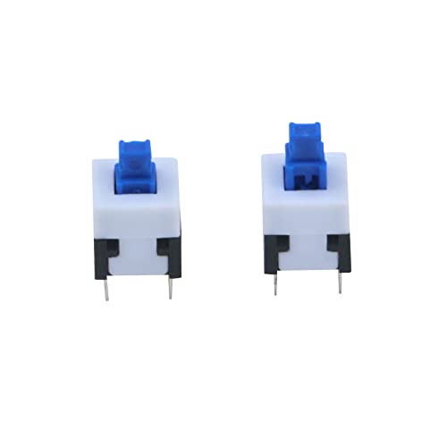 Antrader QXAD19041710 30 Pcs Micro Push Button Switch, 6 Pin Dpdt Self-Locking Power On/Off Latching Switches 8 X 8Mm thumb #3