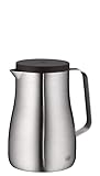 alfi Studio TT, Thermoskanne Edelstahl mattiert 0,7L, Edelstahleinsatz, spülmaschinenfest, 1297.205.070, Isolierkanne hält 12 Stunden heiß, ideal als Kaffeekanne oder Teekanne, Kanne für 6 Tassen