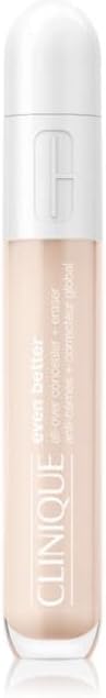 Even Better All-Over Full Coverage Concealer + Eraser Makeup For Dark Undereye Circles | With Hyaluronic Acid + Caffeine | Hydrating, Brightening + Depuffing, Flax, 0.2 Fl Oz