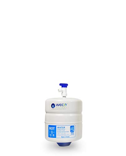 Image of Pressurized RO Water Storage Tank with Stainless Steel Connection and Ball Valve - 0.5 Gal Total Capacity & appx. 0.3 Gal Usable Capacity (ROT-1-W)