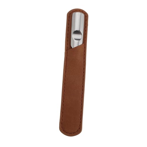 MOTHNUR Limas de Uñas de Acero Inoxidable Profesional con Funda de Cuero de Ergonómicas para Manicura y Pedicura Cuidado Preciso para Uñas y Pies