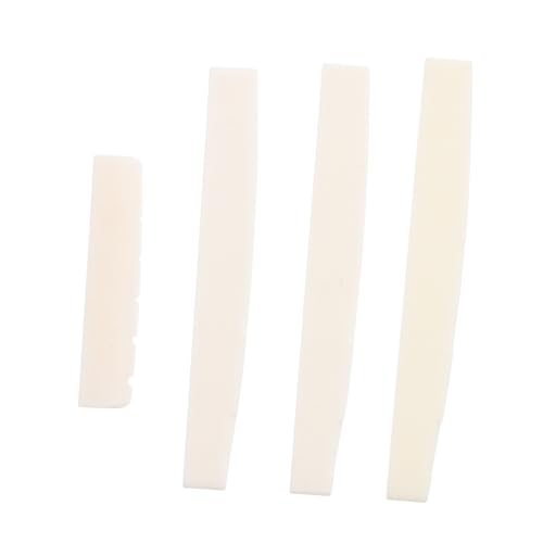 Parliky アコースティックギター用牛骨製ナットとサドル 交換用ブリッジパーツ 音響性能向上 耐久性強化 フォークギターメンテナンス対応