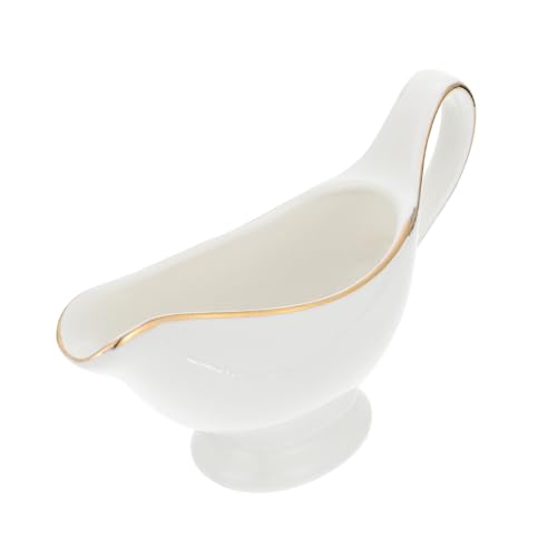 DOITOOL Salsera de con Borde para Cocina Recipiente para Salsas y Condimentos Compacto y Resistente para Servir y Preparar Recetas el Hogar