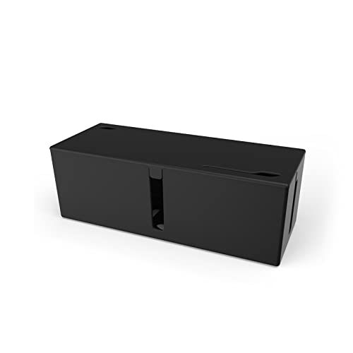 AnyCar Cable Tidy Box,Larger Cable Organizer with Lid Desk Tidy Box Wire Corder Organizer for Home Office Hiding Messy Cables Wire Management (L:41 * 16 * 14 cm, Black) AnyCar Cable Tidy Box,Larger Cable Organizer with Lid Desk Tidy Box Wire Corder Organizer for Home Office Hiding Messy Cables Wire Management (L:41 * 16 * 14 cm, Black)