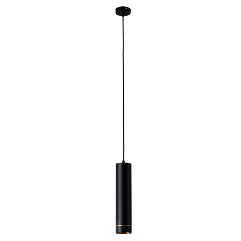 KXEcoLife 6W Led Long Tube Chandelier Bedroom Ceiling Downlights Black Downlight Suspension Adjustable Lighting Fixtures Cylinder Lantern Droplight Bedside Light/6 * 20Cm/White Light