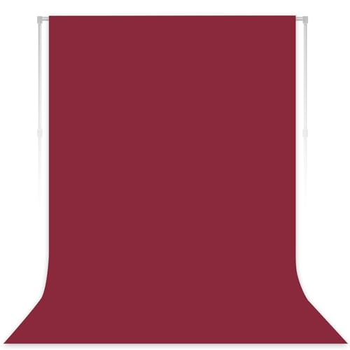 LYLYCTY 5x7ft Burgundy Cloth Photography Backdrop Solid Color Photo Background Video Props LY666