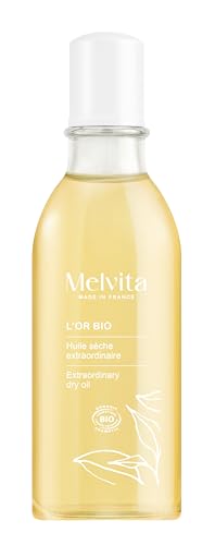 Melvita - Huile L'Or Bio - 5 Huiles Précieuses - Hydrate et Sublime - Flacon Pompe 50 ml