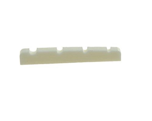 KAISH 38x3.5 Flat Bottom Cattle Bone Bass Guitar Nut 4 String Real Pure Bass Bone Nut